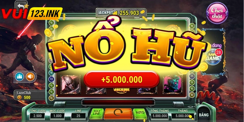 Nổ hũ VUI123 cực hấp dẫn với kho game khổng lồ