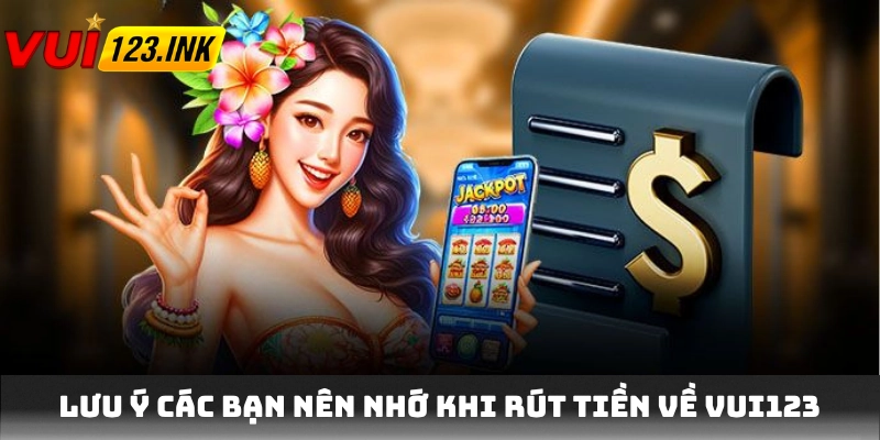 Lưu ý các bạn nên nhớ khi rút tiền về VUI123